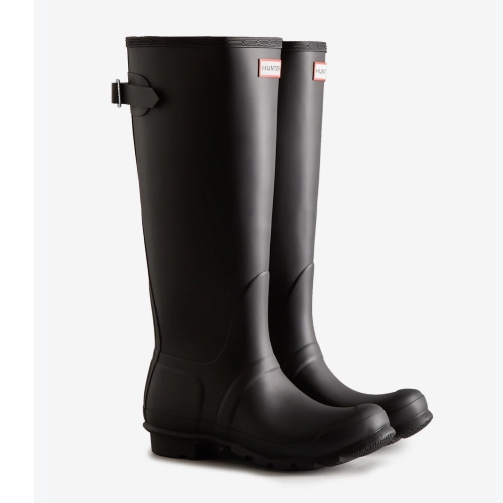 Hunter Original Tall Matte Black Rain Boots Women's Size 7 $180